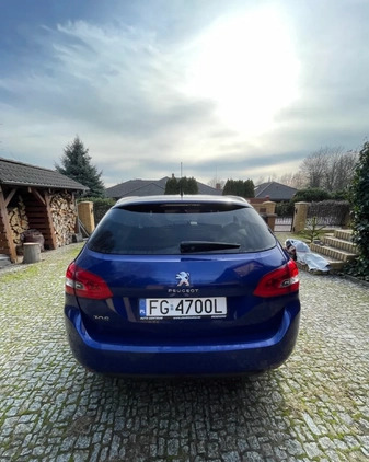 Peugeot 308 cena 43999 przebieg: 117000, rok produkcji 2018 z Poznań małe 326